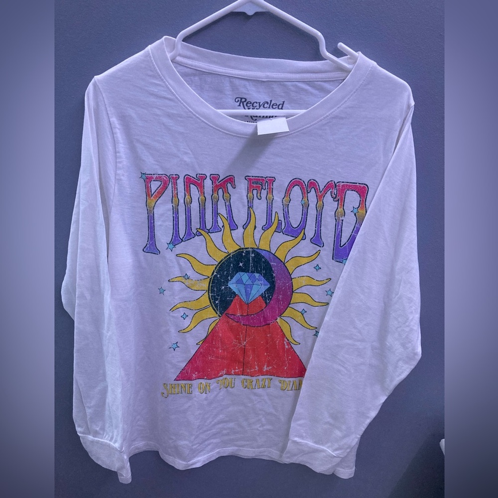 Recycled Karma Pink Floyd Shine Bright Long Sleeve T-Shirt - Picture 2 of 4